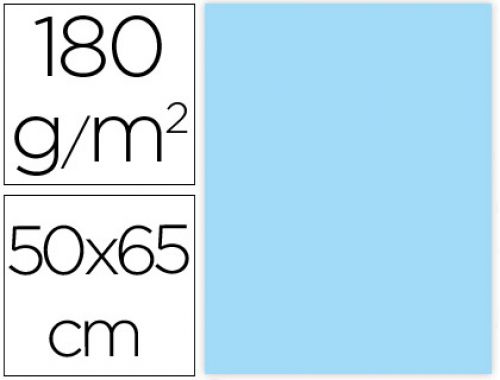 Cartolina liderpapel 50x65 cm 180 gr azul pack de 25 unidades , Liderpapel , 79449 , 8423473794498